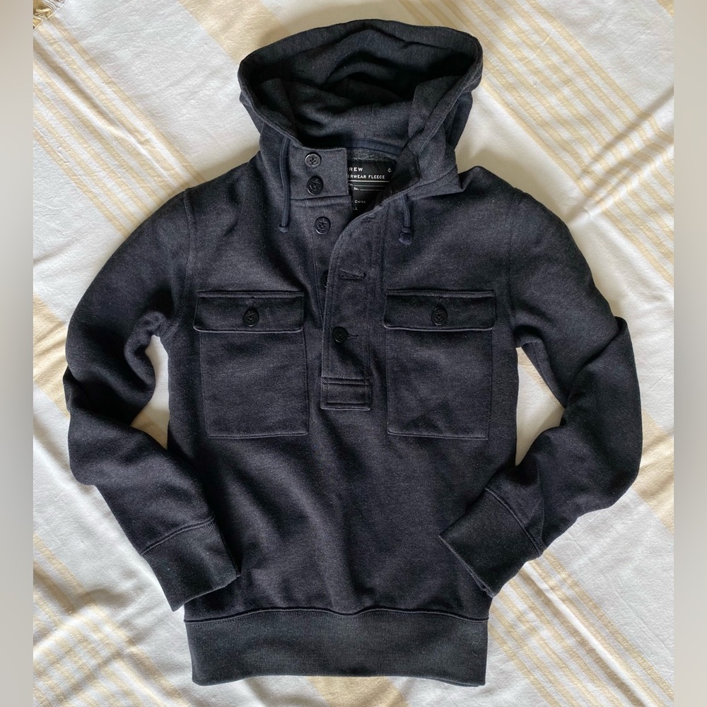 J. Crew Nautical Pullover Outerwear Utility Hoodie - image 2